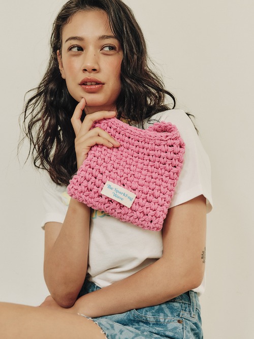 Double Crochet Bag Pink