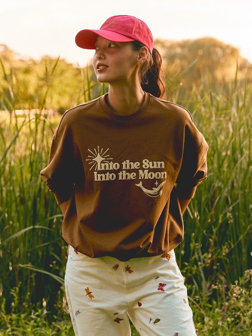 Sun And Moon Organic Cotton Sweatshirts Brown